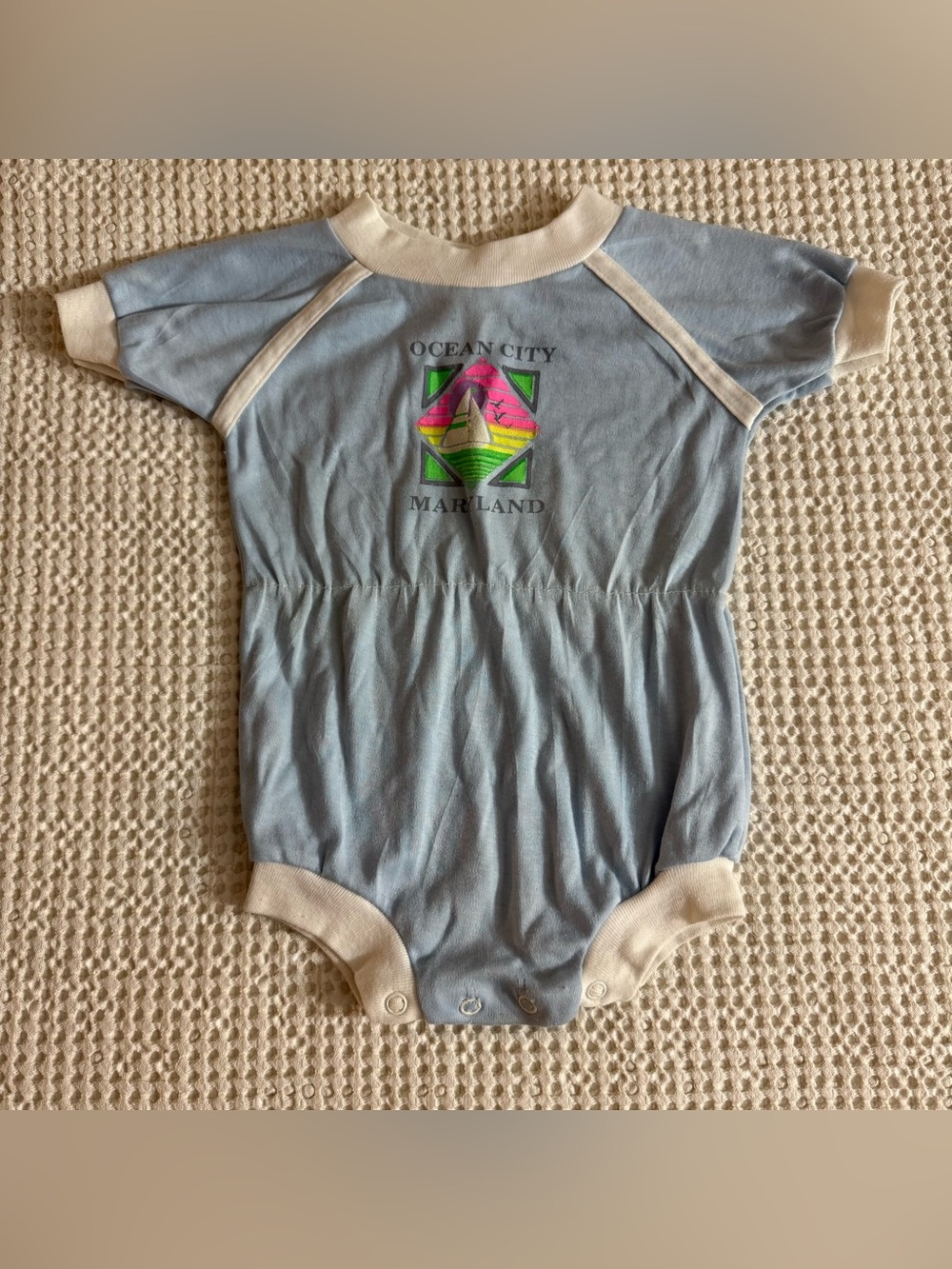 Vintage Toddler Shorts Romper